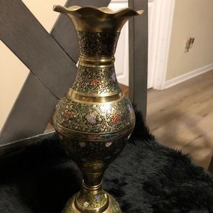 Vintage brass vase